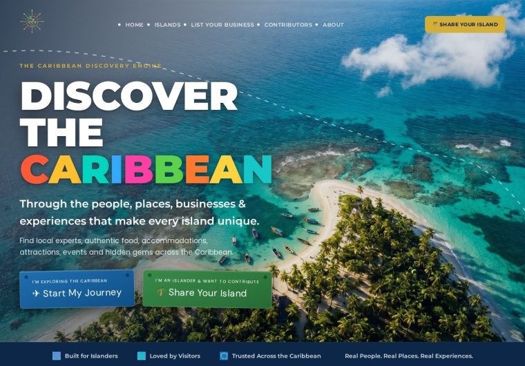 The Caribbean Creator Ventures homepage